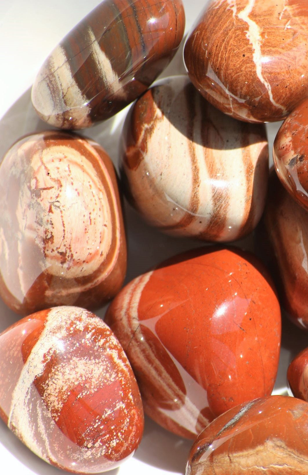 Red Banded Jasper Tumbled Stone